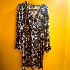 Multicolor wrap dress